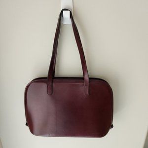VINTAGE 1989 Jack Georges Italian Leather Tote with Protective Bag